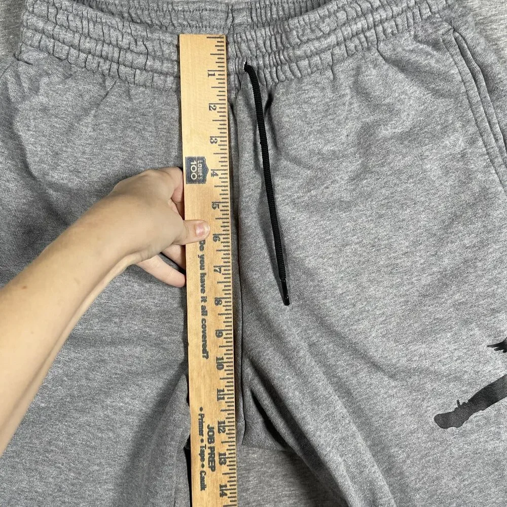 Jordan Sweat Shorts Mens S Gray Jumpman Basketball Drawstring Pockets Athletic